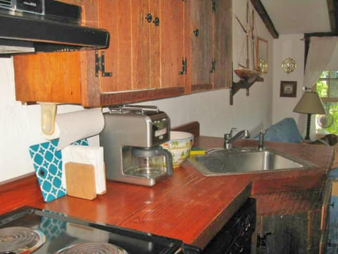 Kitchen with antique custom barn board cabinets