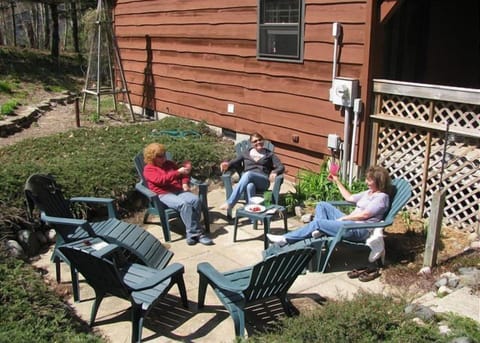 Tanning area for afternoon sun
