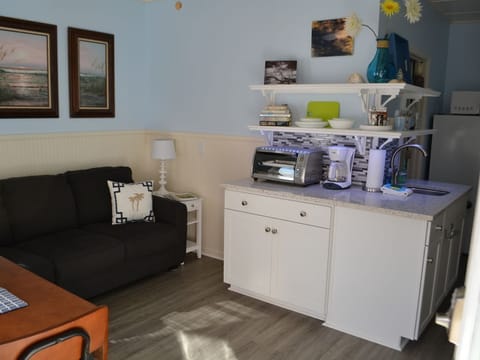 This photo is for perspective - no wide angle used.  450sf of space.