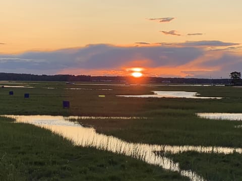 Beautiful Sunset over Salt Marsh