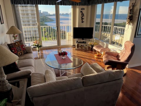 Outside View from Living Room in Morning Sun