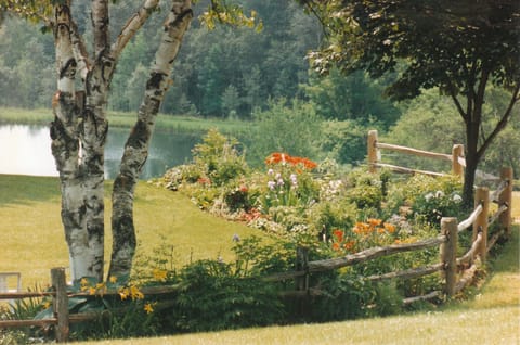 One of several private garden corners on the property for you to enjoy.
