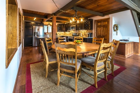 Gather around the dining room table.