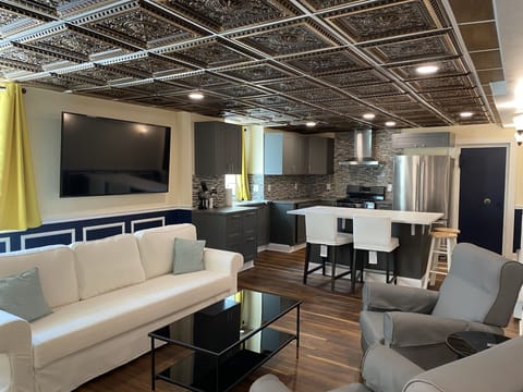 Lower Level Living Room & Kitchen