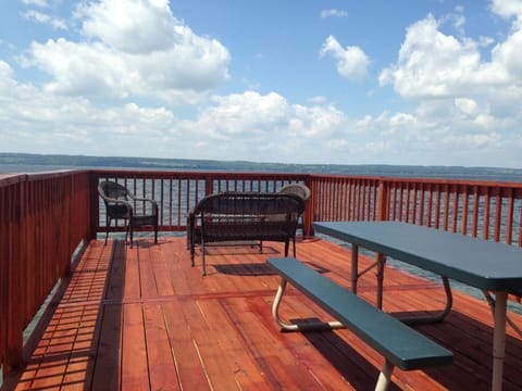 Picnic Table, Loveseat and Chairs on Sundeck