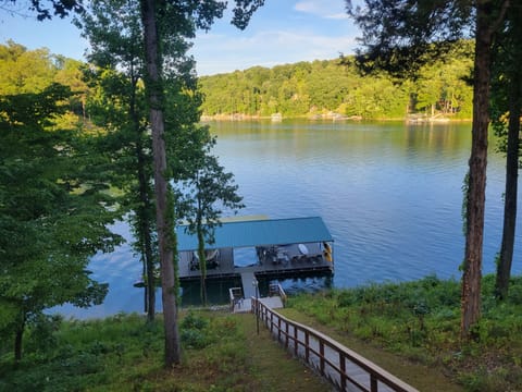 Dock from Upper Deck in Summer