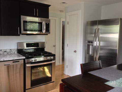 New kitchen with stainless.