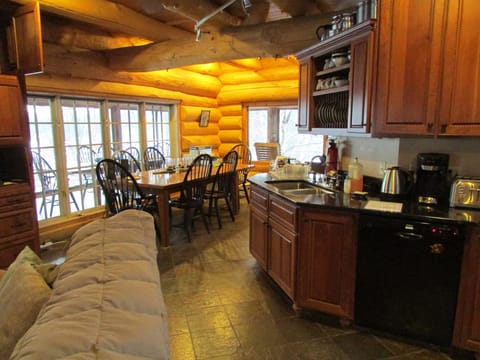 The dining area - you can also see the dining area on the screen porch