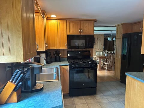 All kitchen appliances have been recently replaced! New pine floor in dining rm
