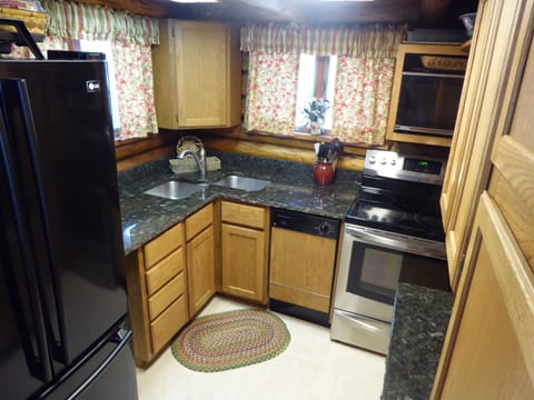 Kitchen is fully equipped, & there are two auxiliary areas to expand preparation