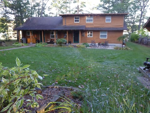 Road side has large grassy yard