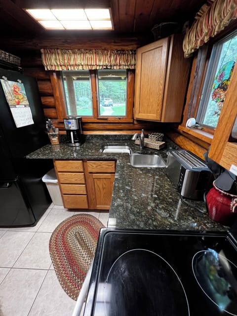 Workspace for 3 persons in the kitchen.