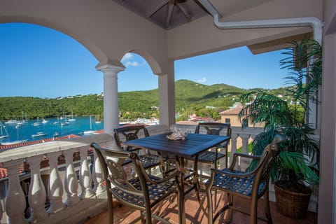 Two tables with bar height seating for six