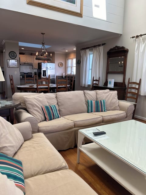 Comfy family room with ocean view