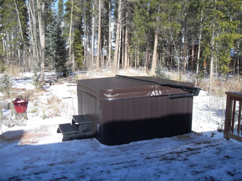 Hot tub on back deck