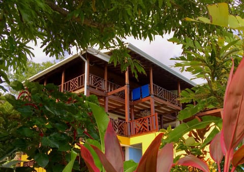 The verandah by master bedroom from below