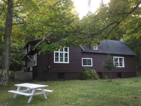 picnic table at firepit