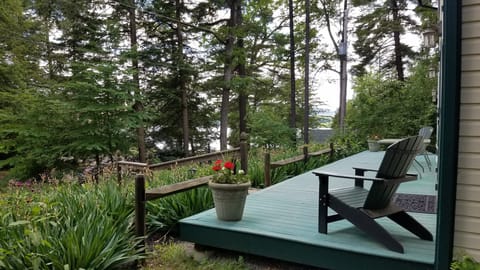 The Tuttle House deck looking south towards Lake George Village