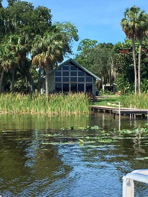 A view of the house from the water