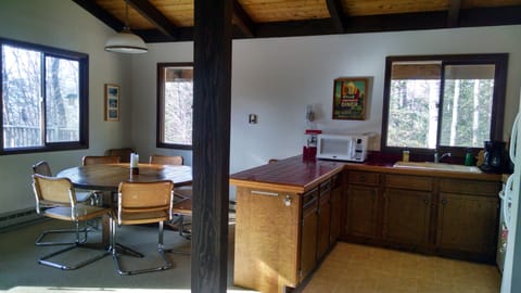 Dining room and kitchen