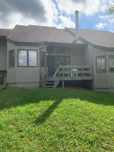 View of the back deck