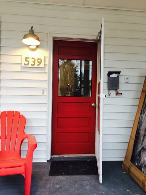 Sip your coffee on the front porch.