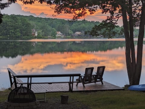 Direct Lakefront Access with Stunning Sunsets