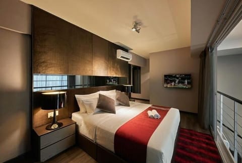 Master bedroom with King Size bed