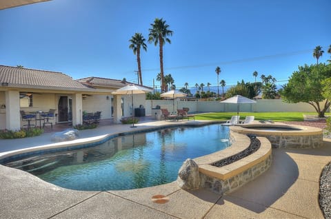 Oversize backyard with grassy area