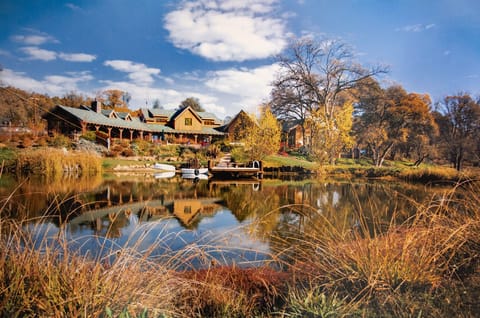 Main house as seen from pond.