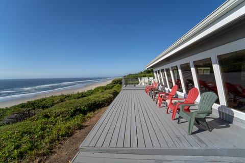 OceanFront Deck View - Large deck to see, hear, and feel the beautiful Ocean!