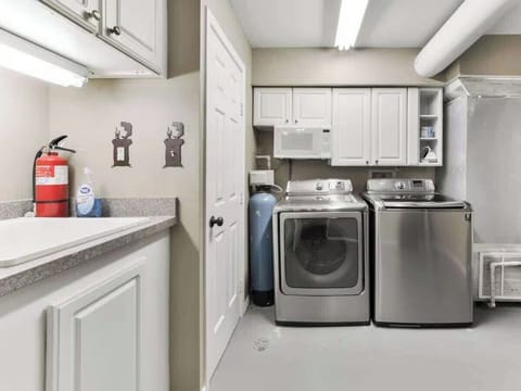 Washer and Dryer is Downstairs