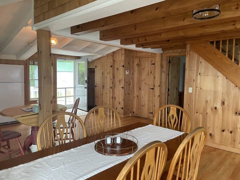 Facing the front door from the dining table.