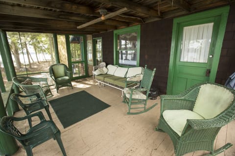 Lake House screened porch.