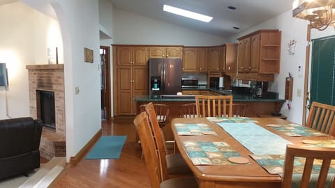 Dining, Kitchen, Family Room areas