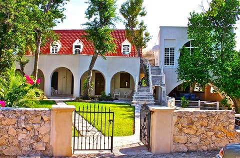 Front view of villa