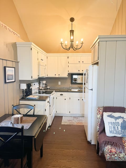 Kitchen and small dining area