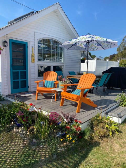 Entrance and deck