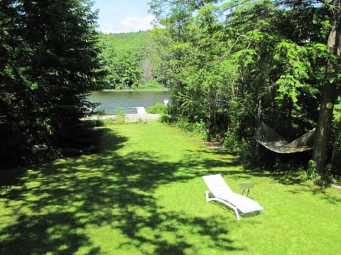 Backyard looking toward lake.