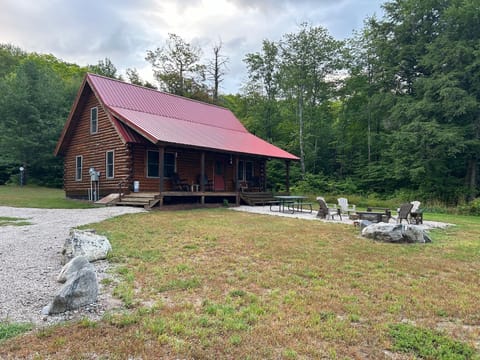 Cabin and Fire Pit Area