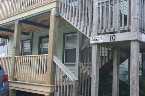 Front steps and deck