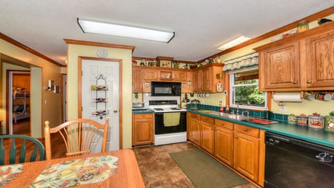 Fully stocked kitchen