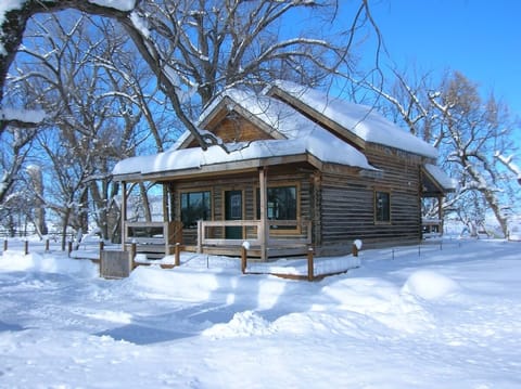 Winter wonderland at the ranch. Guests are welcome all year.