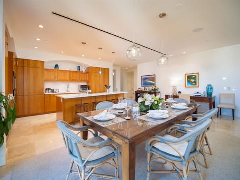 Solid Mango Wood Dining Table Exceptionally Equipped XL Chef's Kitchen