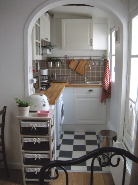 Kitchen viewed from living