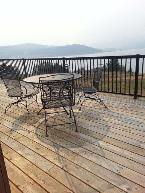 Deck overlooking the lake