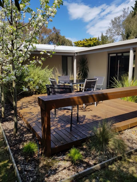 Perfect protected spot for breakfast or an  evening drink