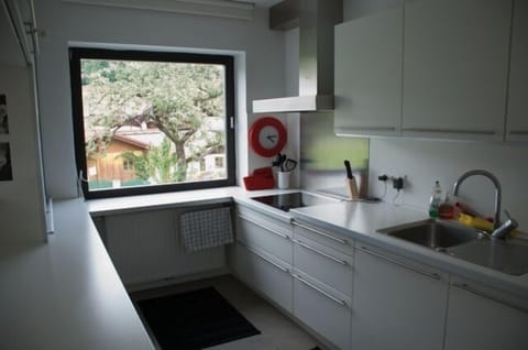 Kitchen with radiant stove top