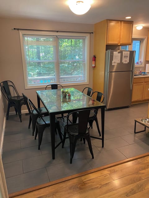 Open concept living/dining room with kitchen