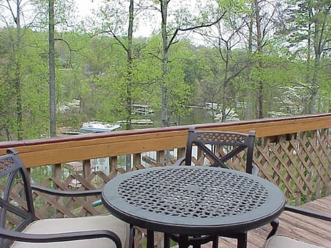 View of the cove from the upper deck